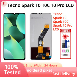 適用於顯示器 Tecno Spark 10 10C 10 Pro LCD 觸控式螢幕更換