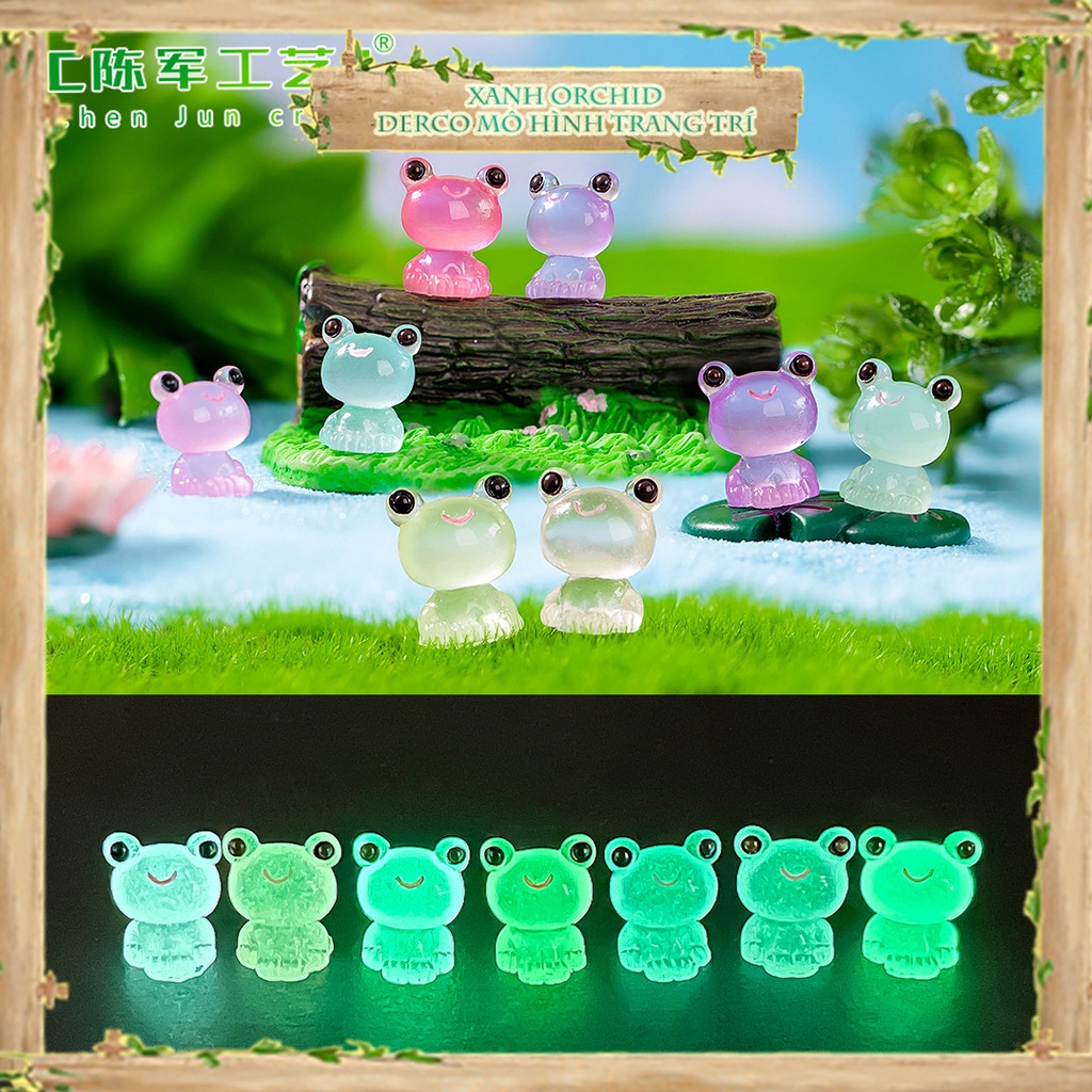 模型“glow Frog”裝飾石蓮花、花園/盆栽、DYI、玻璃容器