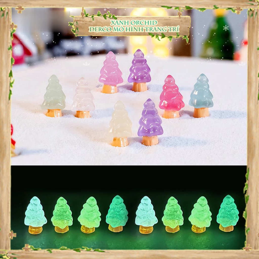 微型模型“發光聖誕樹”裝飾石蓮花、花園/盆栽、dyi、玻璃容器