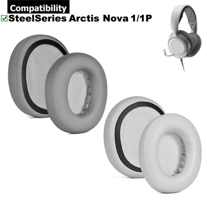 1 對耳墊適用於 SteelSeries Arctis Nova Pro Wired、Nova 1 / 1P / 1X