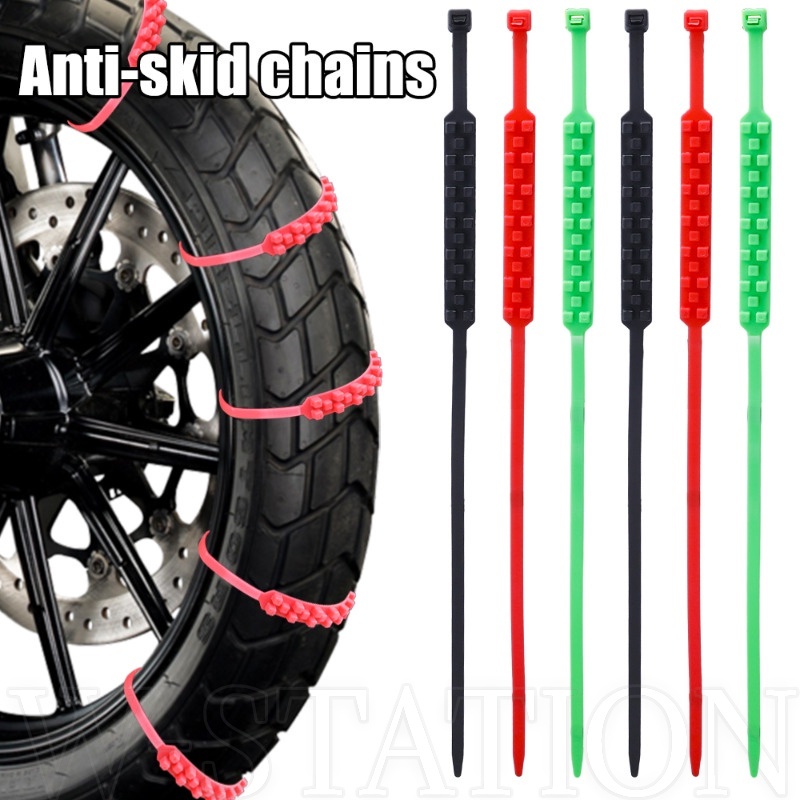 電動車摩托車輪胎通用防滑鏈/耐用可重複使用緊急安全帶帶雪鏈/冬季輪胎車輪防滑帶/汽車車輪配件