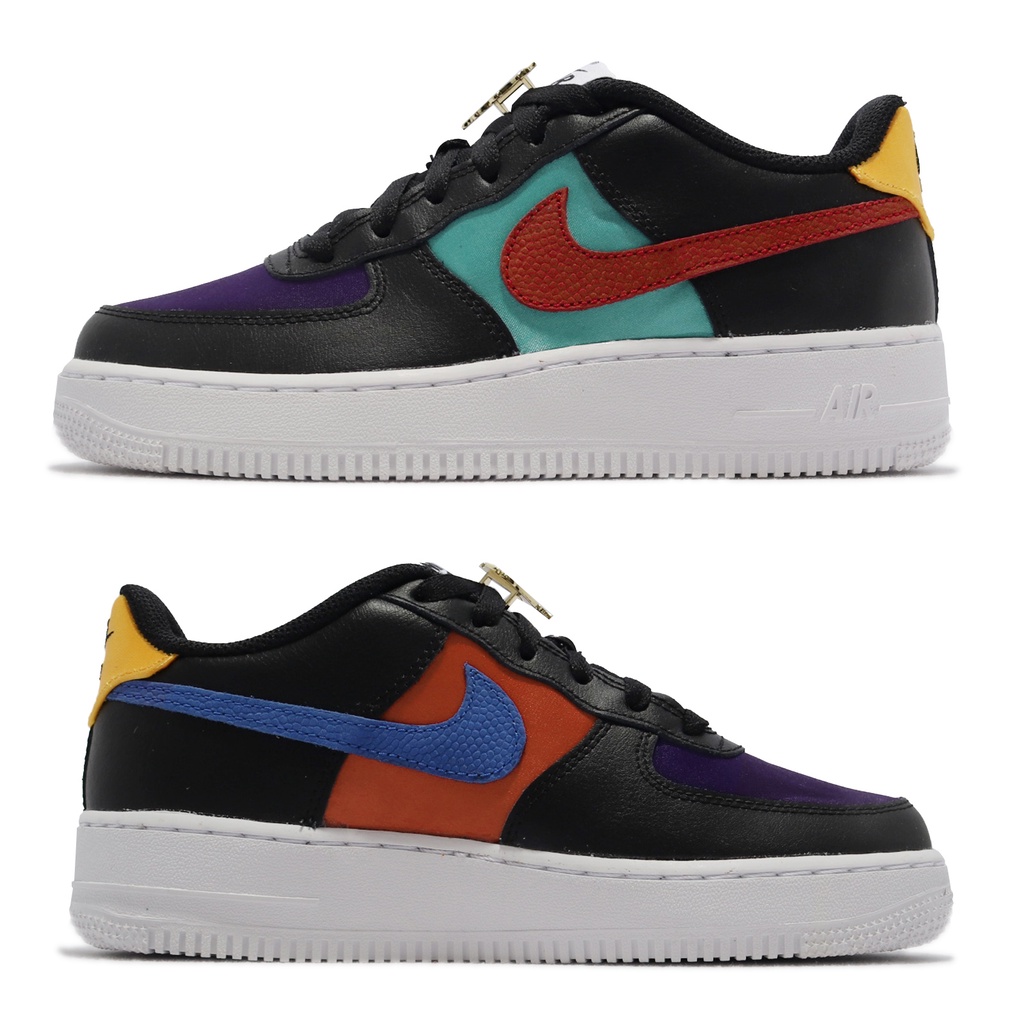 Nike 休閒鞋 Air Force 1 LV8 EMB GS NBA WNBA 彩色 女鞋 大童 DN4178-001