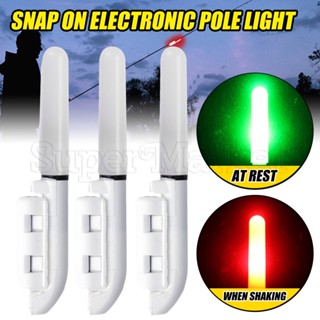 [精選] 爆炸閃光釣魚竿燈棒 / 可拆卸 LED 浮桿燈 / CR425 電池熒光棒 / 卡扣式電子桿燈 / 戶外釣具