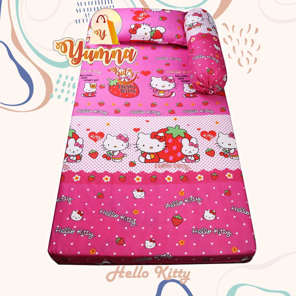 最新 hello kitty 床單 3 號床單 120x200 一套枕頭和靠墊床單 120x200 床單人物床單卡通 h