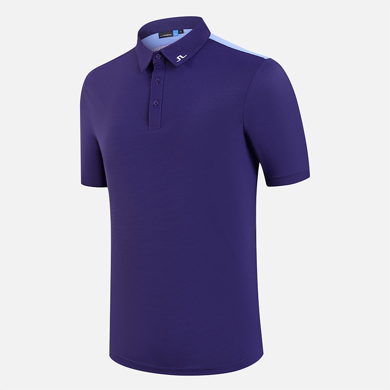 J.LINDEBERG高爾夫短袖T恤男夏季舒適運動Polo衫 Golf服裝男裝速乾球衣#2301