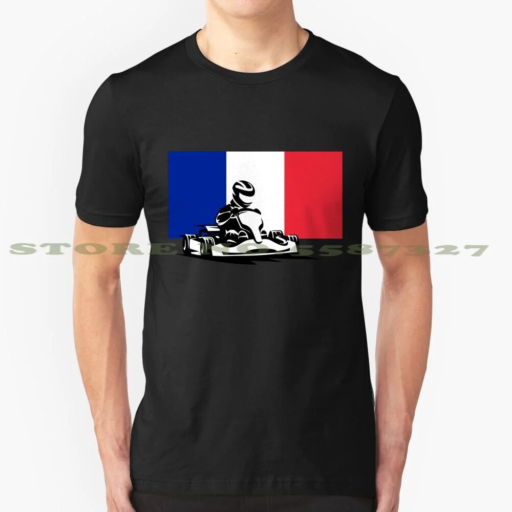卡丁車賽車法國國旗法國有趣的超大賽 Gokart Golang Karting Racer