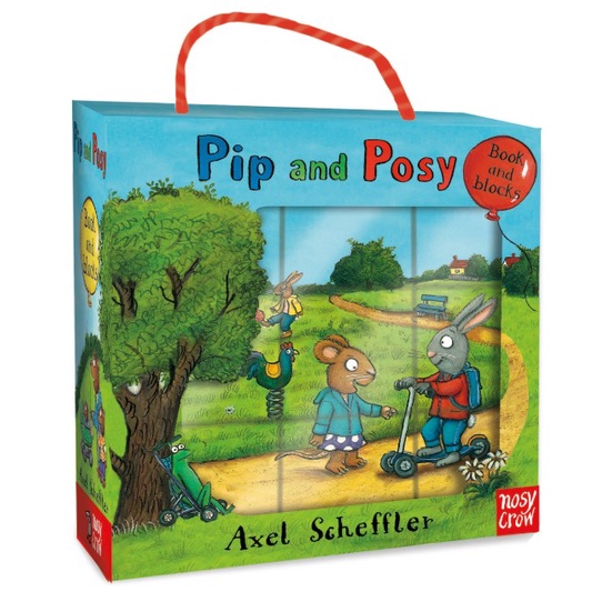 Pip and Posy Book and Blocks Set (1硬頁小書+9個厚紙方塊)(盒裝)/Nosy Crow【禮筑外文書店】