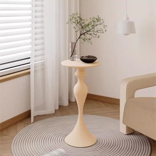 『Royal_Furniture』開立發票 免運 破損補寄 奶油風沙發邊幾邊桌置物架鐵藝小茶几迷你床頭網紅小圓桌子可移動