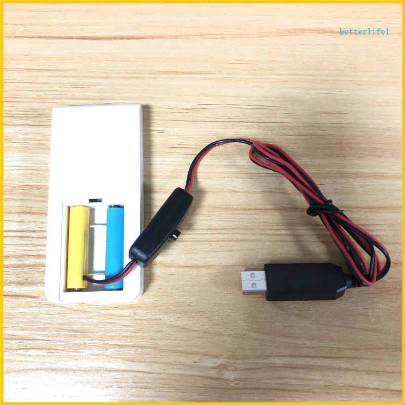 Btm USB 電源 AAA 電池消除開關,用於 LED 燈時鐘玩具