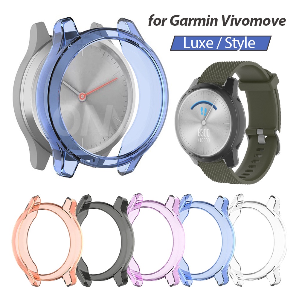佳明Garmin Vivomove Trend 3S Style Luxe透色TPU保護套Vivoactive 4保護殼