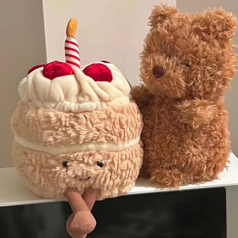 趣味模擬生日蛋糕公仔帶音樂假蛋糕生日禮物女草莓發光小蛋糕