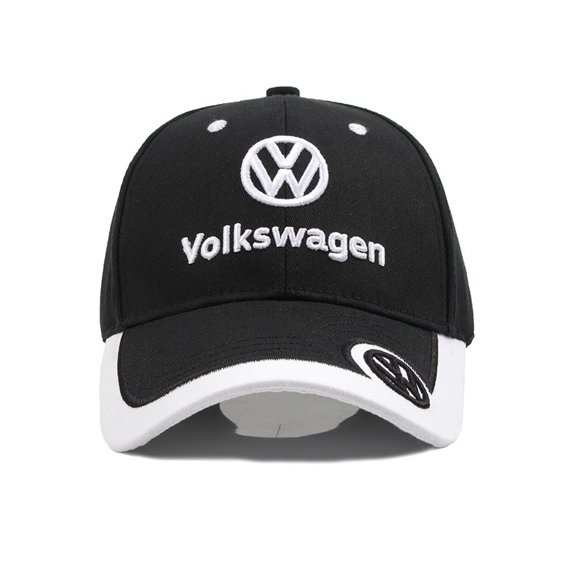 Vw Volkswagen Golf Lupo Polo Volkswagen棒球帽男春夏戶外運動帽F1車標刺繡帽禮物