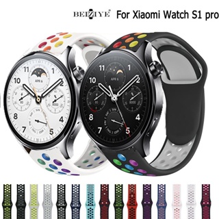 小米 Watch S1 pro矽膠錶帶 運動款 雙色錶帶 s1 pro