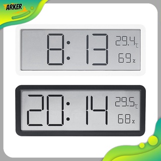 Areker 數字 LED 時鐘帶日期溫度濕度液晶顯示屏 12/24 小時臥室辦公室鬧鐘