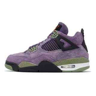 Nike Wmns Air Jordan 4 Retro 紫 綠 麂皮 女鞋 男段 AJ4 ACS AQ9129-500