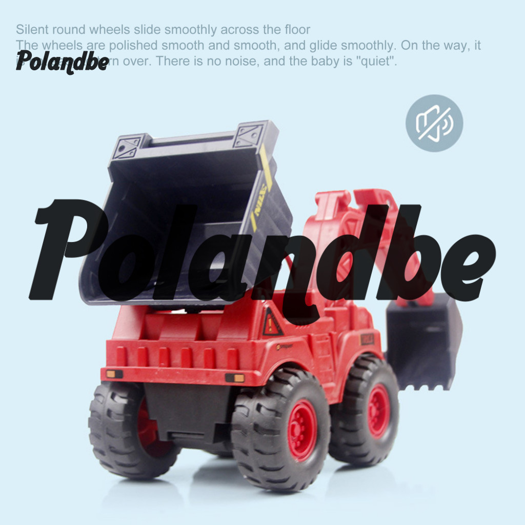 Pe 汽車玩具拋光光滑創新塑料兒童挖掘機帶桶兒童