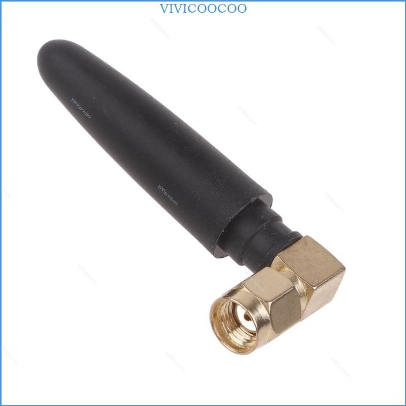 Vivi 2 4GHz 2dbi WifiAntenna RP SMA 公插頭內孔 2400Mhz 橡膠天線