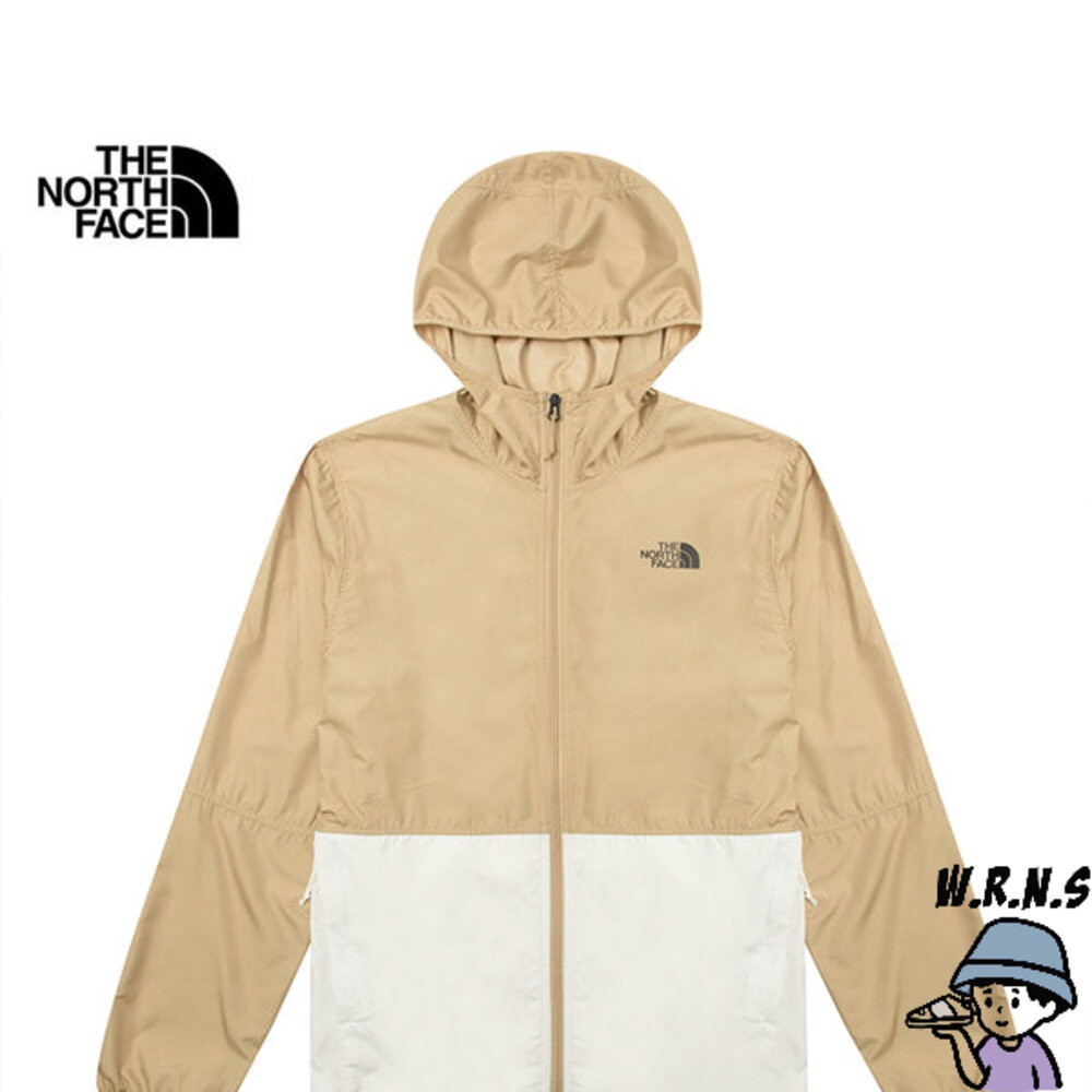 The North Face 北臉 男連帽風衣外套 防曬 吸濕 排汗 卡其 NF0A4NEFQK4