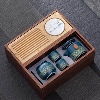 茶具套裝家用客廳高檔禮盒現代簡約功夫陶瓷茶壺茶盤茶杯輕奢整套