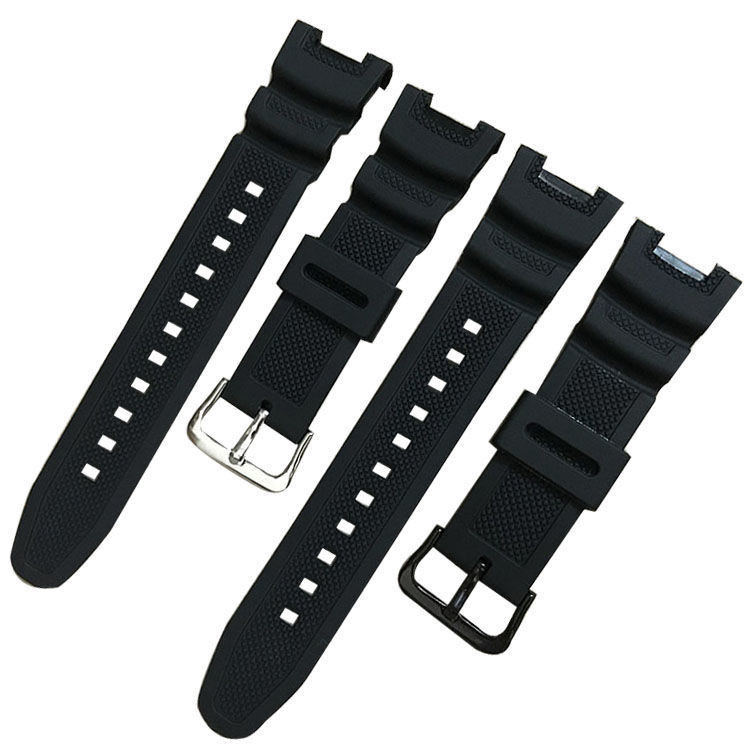 代用卡西歐手錶SGW-100樹脂橡膠手錶帶凹口手錶鏈配件男SGW200