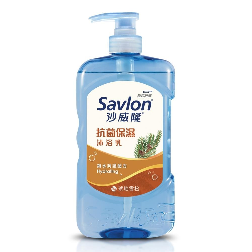 Savlon沙威隆 抗菌保濕沐浴乳-琥珀雪松 850g