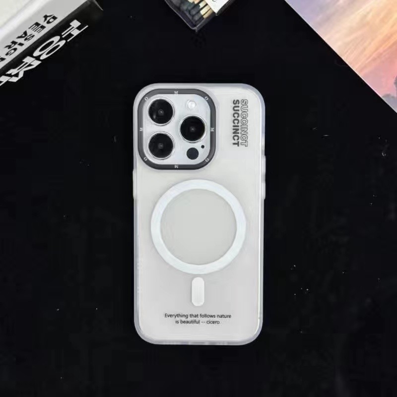 Magsafe 磁吸適用於蘋果 15Promax個性手機殼iPhone14Pro潮牌磨砂防摔13 Promax無線充電