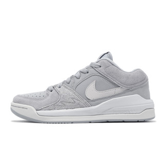 Nike 休閒鞋 Jordan Stadium 90 GS 大童 女鞋 灰 白 麂皮 [ACS] HF6014-002