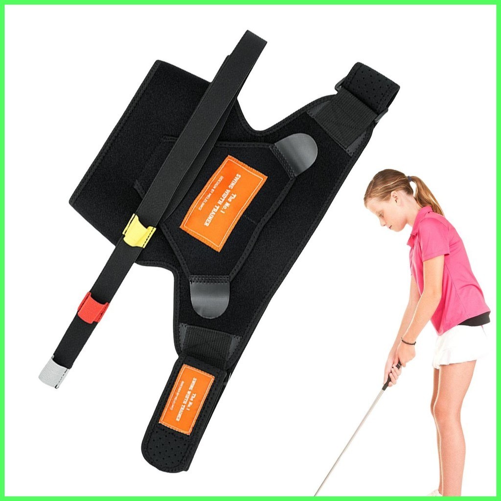 高爾夫揮桿訓練輔助器可穿戴高爾夫擊球揮桿訓練器增加力量庭院高爾夫練習器 tdetw tdetw