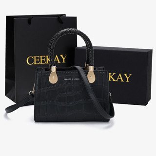手提包CEEKAY送媽媽包包中年女包2024新款禮盒大氣女士手拎手提包斜背包直銷