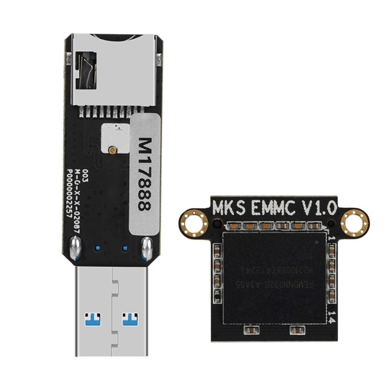Utakee 三維打印機配件快速打印機內存擴展卡 MKS EMMC 32G MKS EMMC-ADAPTER V2 讀卡