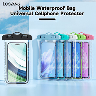 洛陽牡丹 2pcs手機防水袋透明高清外賣保護套漂流游泳潛水觸屏現貨
