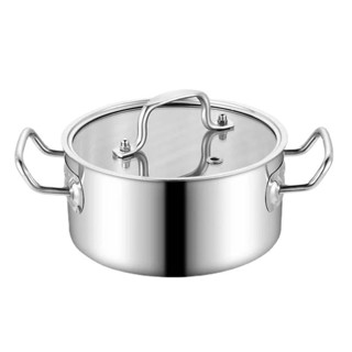 個人迷你小火鍋 涮涮鍋單人火鍋 不鏽鋼加厚直身小火鍋