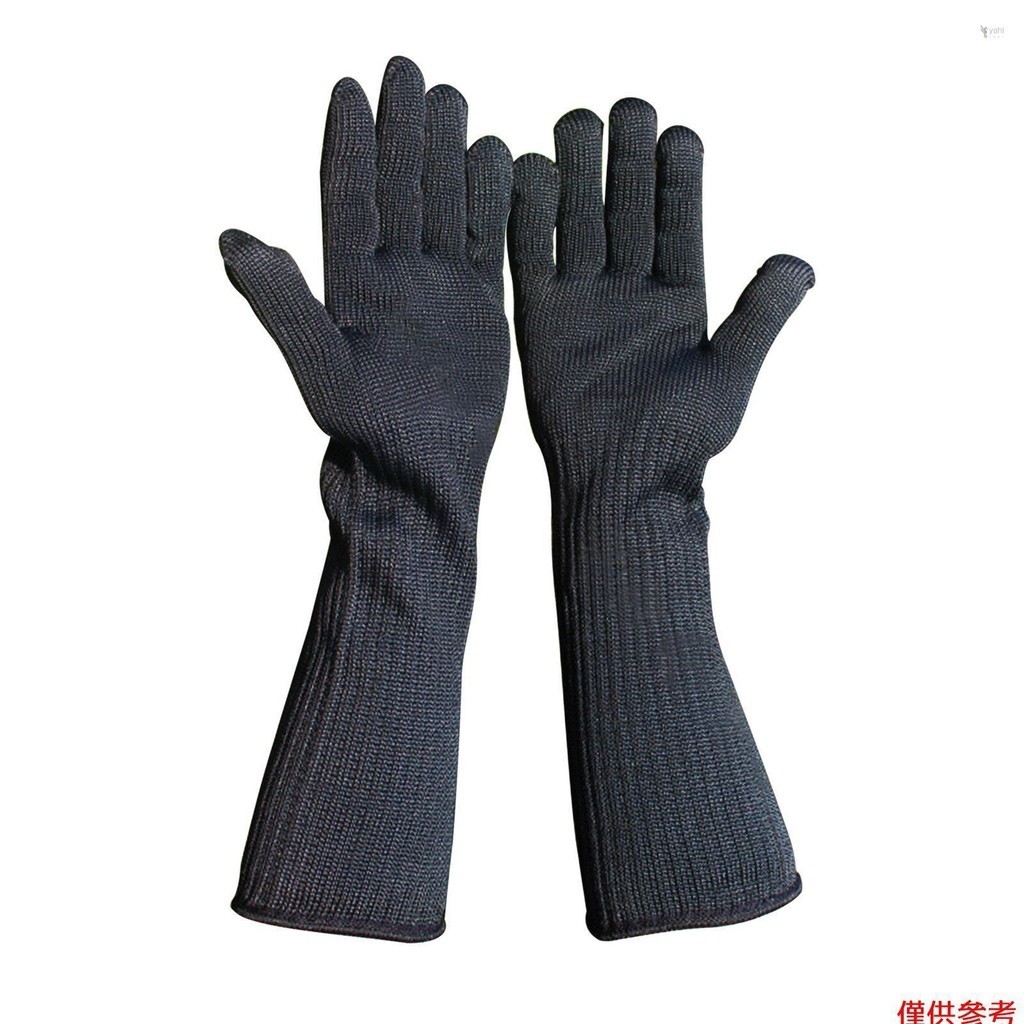 Yot 防割手套高性能 5 級保護長前臂不銹鋼絲網防割安全工作手套,用於焊接園藝廚房