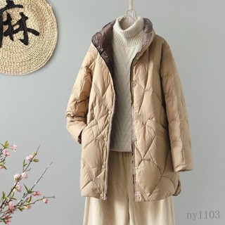 xgvaq |輕薄羽絨服女中長款小個子 最新款上檔次白鴨絨輕便薄外套鼕季ny1103