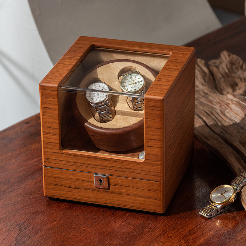 機械錶搖表器 手錶盒德國進口轉表器晃表器搖擺盒靜音家用雙表位