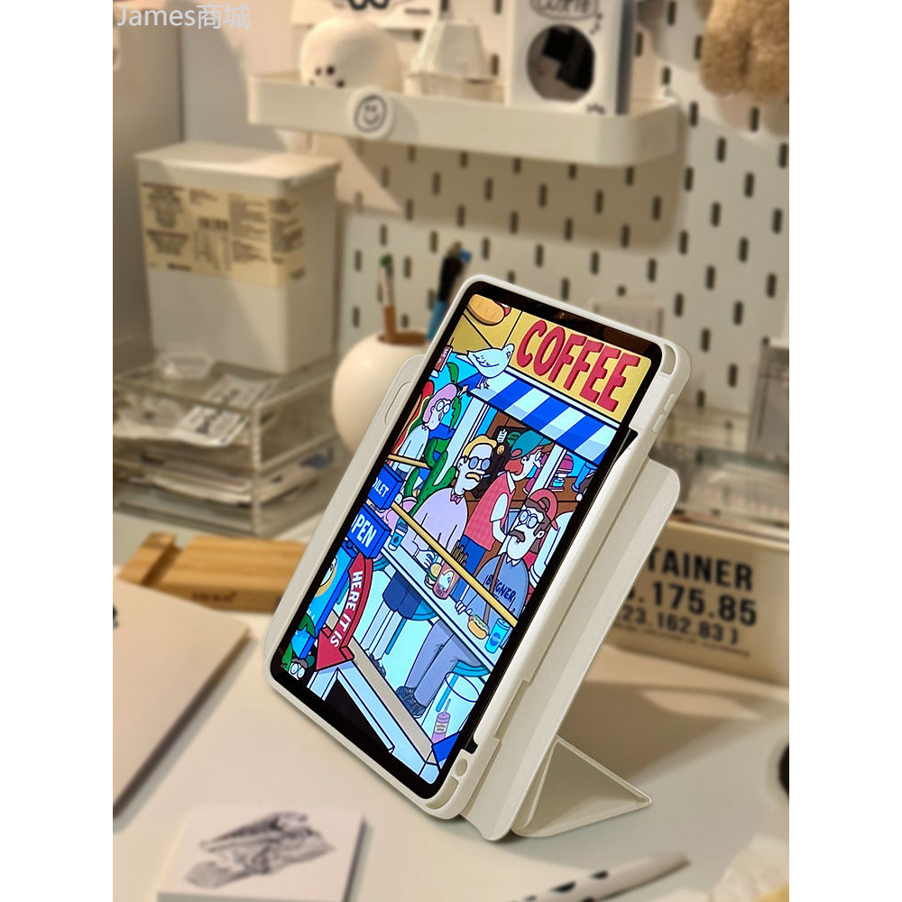 zoyu新款ipad保護套air5殼ipadpro附筆槽10.9吋air4平板720°旋轉ipad9分割ipad10