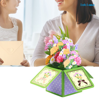 [LBA] 康乃馨立體母親節賀卡3D彈出式節日卡片POP UP BOX CARD