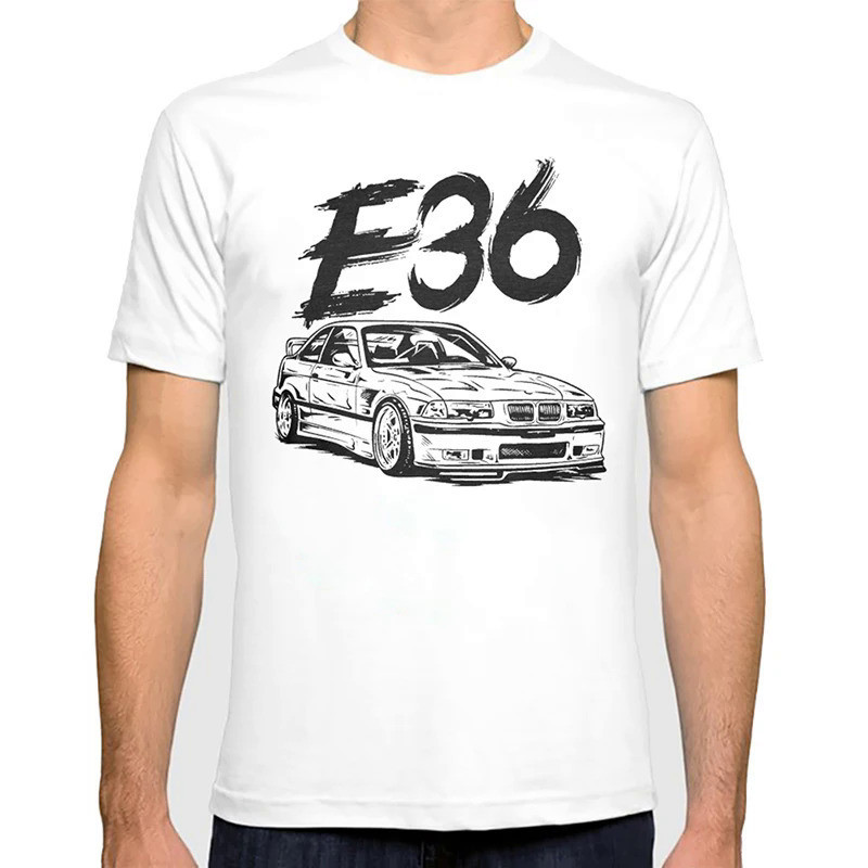 Cool Automotive W201 190E Car Turbo E36 M3 男士都市風格 T 恤男士 T 恤男