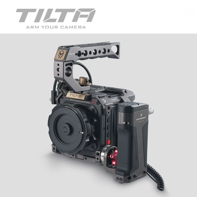 TILTA鐵頭適用Z CAM E2-S6/F6/M4/E2C選配件-全籠手提底座手柄快裝板F970轉V口供電