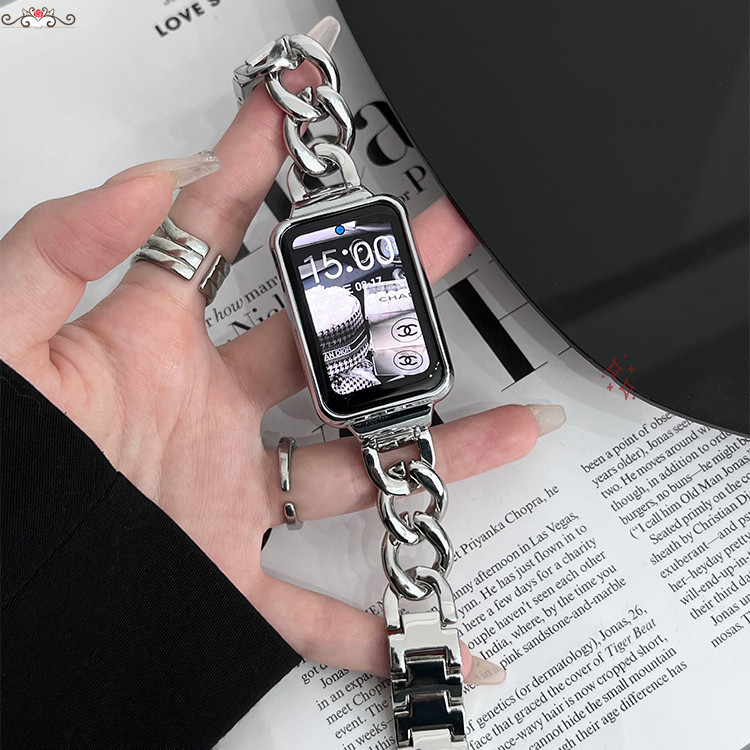 金屬手鏈式錶帶 新品小米8pro錶帶 小米8pro金屬錶帶 小米手環8Pro手鏈式錶帶 創意個性潮女款錶帶