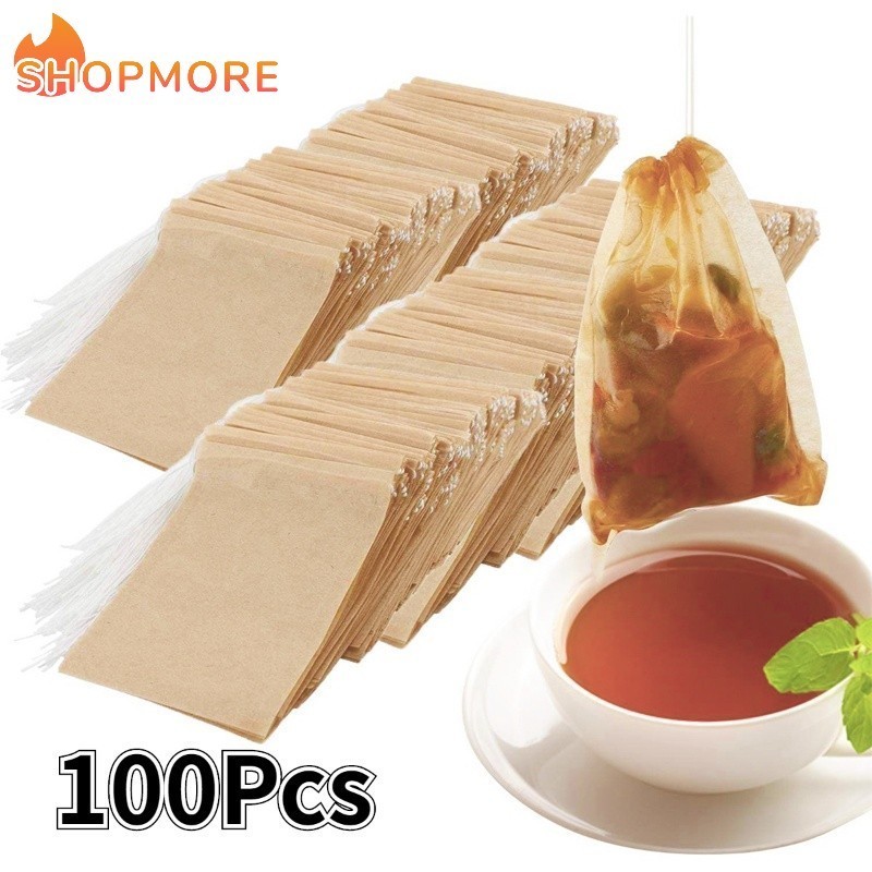 [Marvelous] 100 件裝酒咖啡渣篩包火鍋香料烹飪袋一次性抽繩茶葉過濾袋花葉儲存袋