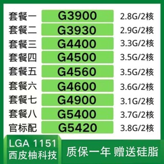 【超值現貨】G3900 G3930 G3950 G4400 G4500 G4560/T G4600 CPU 1151針