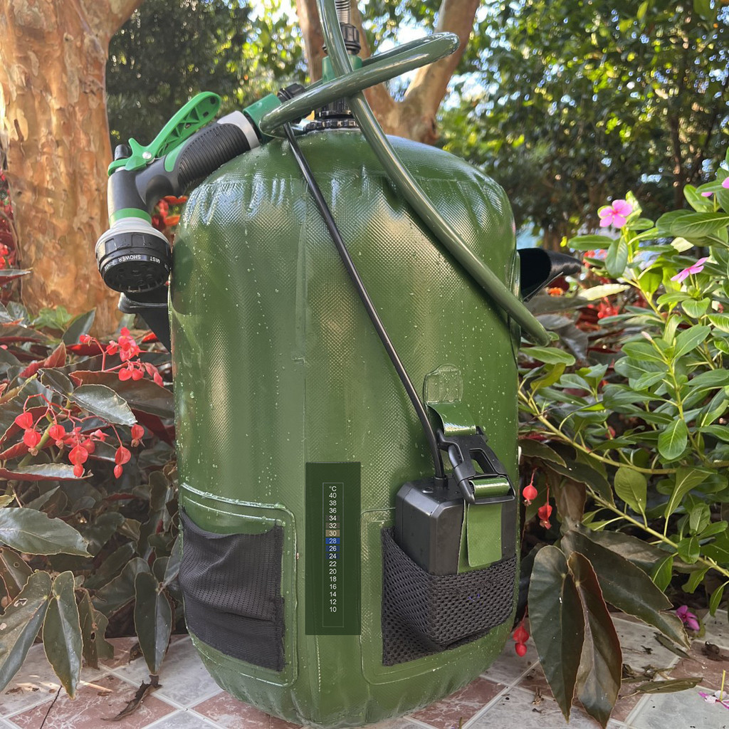 熱銷 20L 便攜式 5 加侖加熱管袋,用於野營太陽能熱水器戶外淋浴袋