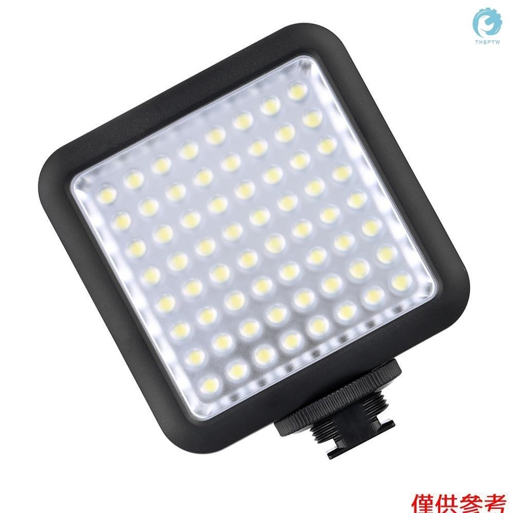 Led64 視頻燈 64 個 LED 燈,適用於數碼單反相機攝像機迷你 DVR 作為補光燈,用於婚禮新聞採訪微距攝影