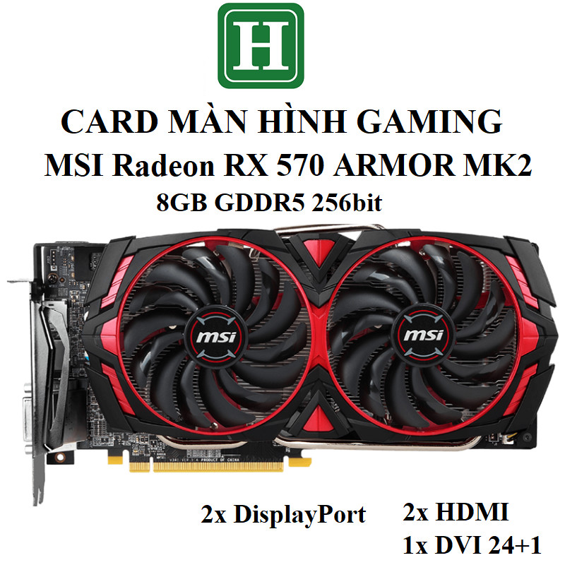 微星 RADEON RX 570 ARMOR MK2 8GB Gdr5 256bit 遊戲顯卡,zin RX 拆機,