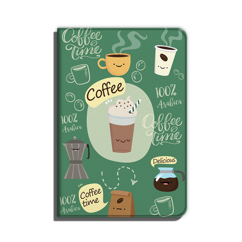 咖啡適用ipad10.2可愛2019卡通air3保護套10.5英寸2018/2020款9.7mini5平板1蘋果2迷你4