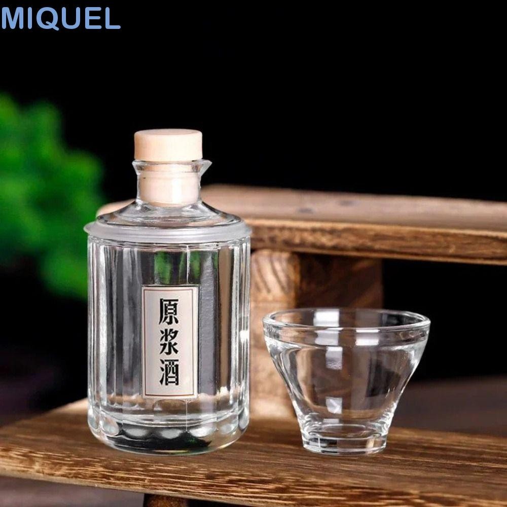 MIQUEL威士忌滗析器,清除迷你葡萄酒醒酒器,便於攜帶可愛100ML古典酒瓶波旁威士忌