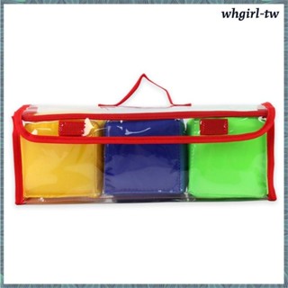 [WhgirlTW] 3x 4 英寸玩遊戲骰子軟益智玩具學習玩具套裝禮物多色 10x10x10cm