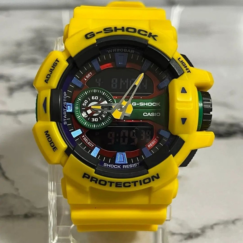 CASIO 手錶 G-SHOCK Colors 黃色 日本直送 二手