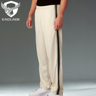 Eaglade 男式慢跑運動褲慢跑褲寬鬆運動服男褲 Seluar 可拉伸 ZY-6 英寸卡其色 E05